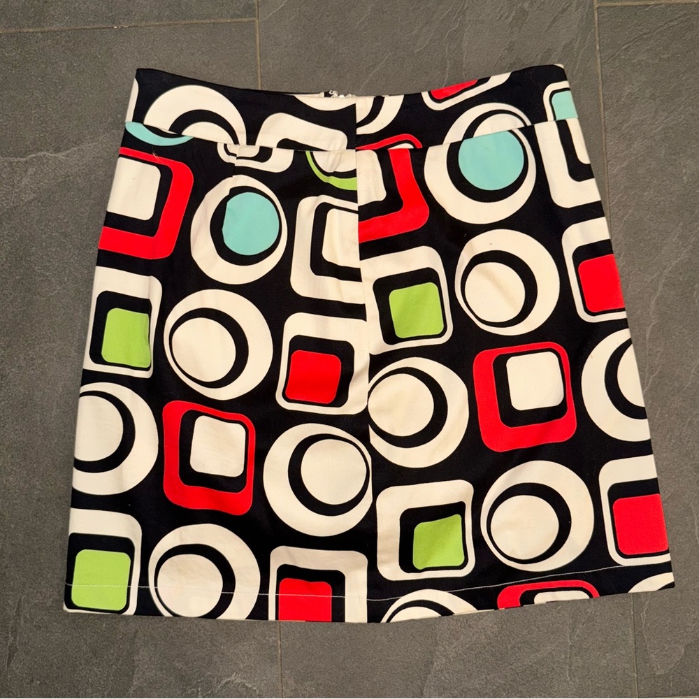 Krimson Klover Vibrant Geometric 18” Mini Skirt